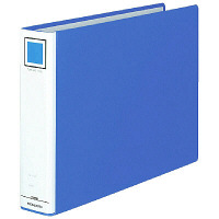 コクヨ　チューブファイル（エコ）　B4ヨコ　とじ厚50mm　2穴　ブルー　フ-E659B　1箱（8冊入）