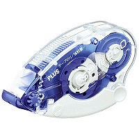 【アウトレット】プラス　テープのり　スピンエコ　22m　本体　ブルー　37557