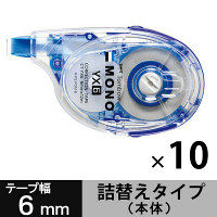 トンボ鉛筆【MONO】修正テープ　モノYX　6mm　本体　CT-YX6　10個