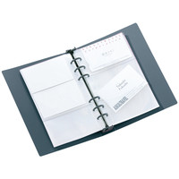 使用不可【アウトレット】プラス　名刺ホルダー　ダークグレー　84241