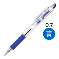 油性ボールペン ジムノック 0.7mm 青 50本 KRB-100 ゼブラ