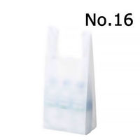国産レジ袋　乳白　16号　1箱（1000枚：100枚入×10袋）　福助工業  オリジナル