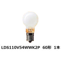 パナソニック ミニクリプトン電球 60W形 ホワイト/電球色 LDS110V54WWK/2P 1パック（2個入）