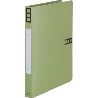 アスクル　紙製リングファイル　A4タテ　丸型2穴　背幅27mm　グリーン　緑 シブイロ SIBUIRO  オリジナル