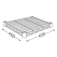 ホームエレクター ワイヤーシェルフ ホワイト 幅450×奥行450mm H1818W1 1枚（直送品）