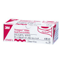 スリーエム 3M トランスポア ホワイトサージカルテープ（医療用テープ） 25mm×9.1m 1534SP-1 1箱（6巻入）