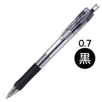 油性ボールペン タプリクリップボールペン 0.7mm 黒 10本 BN5-BK ゼブラ