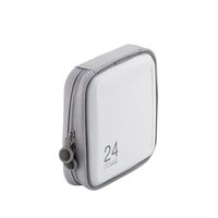 エレコム　CD/DVDケース　セミハード　ファスナー付　24枚入　ホワイト　CCD-H24WH