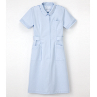 ナガイレーベン 看護衣半袖 女性用 ブルー LL CA-1717（取寄品）