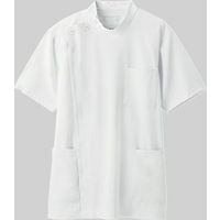 ナガイレーベン 男子横掛半袖（ケーシー 医務衣） ホワイト LL HO-1967（取寄品）