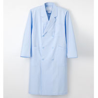ナガイレーベン 男子ダブル診察衣 （ドクターコート） 医療白衣 長袖 ブルー L KEX-5100（取寄品）