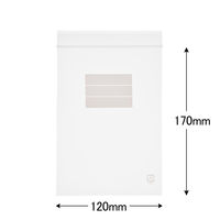 アスクルオリジナル　チャック袋（マット印刷）　0.05mm厚　A6　120mm×170mm　書き込み欄付き　1箱（6000枚）  オリジナル