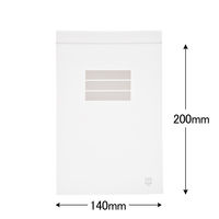 アスクルオリジナル　チャック袋（マット印刷）　0.05mm厚　B6　140mm×200mm　書き込み欄付き　1箱（5000枚）  オリジナル