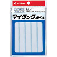 ニチバン マイタックTMラベル（白無地） 13×105MM ML-11（直送品）