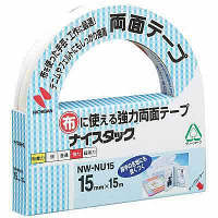 ニチバン　ナイスタック　布に使える強力両面テープ　幅15mm×15m　NW-NU15　（直送品）