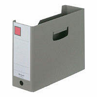 キングジム　GボックスPP/グレー/4633N-GR　収納幅100mm　1箱（10冊入）　（直送品）