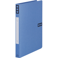 アスクル　紙製リングファイル　A4タテ　丸型2穴　背幅27mm　ブルー　青　10冊 シブイロ SIBUIRO  オリジナル