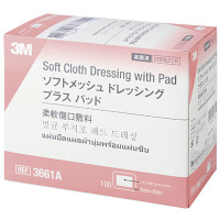 スリーエム　ジャパン　ソフトメッシュドレッシングプラスパッド　40mm×60mm　3661A　1箱（100枚入）