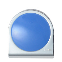 プラス　カラーマグネットクリップ（大）ブルー　80561　1箱（10個入）