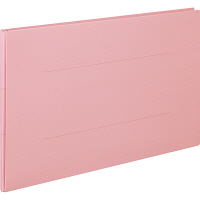 アスクル　背幅伸縮ファイル（紙製）　A3ヨコ　ピンク　10冊  オリジナル