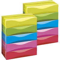 ティッシュペーパー 150組（5箱入）×2パック オリジナルティッシュスマートコンパクトビビッドカラー アスクル オリジナル