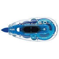 修正テープ　ホワイパースライド　本体　幅5mm×10m　ベーシックブルー　プラス（直送品）