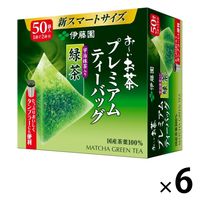 【水出し可】伊藤園 おーいお茶 プレミアムティーバッグ 宇治抹茶入り緑茶 1セット（300バッグ：50バッグ入×6箱）