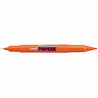 プロッキー　水性ペン　細・極細ツイン　橙　PM120T　10本　三菱鉛筆 uni（直送品）