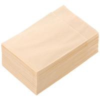 イデシギョー　植林木4つ折り　紙ナプキン　未晒し　2/3タイプ　1箱（10000枚：100枚入×100袋）