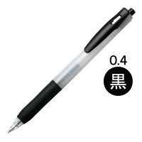 アスクル ノック式ゲルインクボールペン 0.4mm 黒 30本 AJJS15-BK  オリジナル