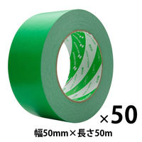【ガムテープ】 ニュークラフトテープ No.305C 緑 幅50mm×長さ50m ニチバン 1箱（50巻入）