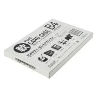 プラス　カードケース　ソフトタイプ　B4　263×372mm　34486　スーパー業務用パック　1箱（100枚入）