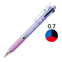 ジェットストリーム　インサイド　3色ボールペン　0.7mm　パープル軸　紫　アスクル限定　10本　三菱鉛筆uni  オリジナル