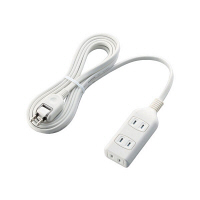【アウトレット】エレコム　ほこり防止シャッター付電源タップ　3個口3m　ホワイト　T-ST01-22330WH　1個