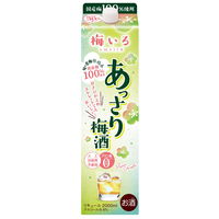梅色 あっさり梅酒 パック　2L　1本　合同酒精