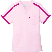 ミズノ ユナイト スクラブ（男女兼用） ピンク 4L MZ0090 医療白衣 1枚（取寄品）