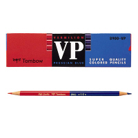 トンボ鉛筆 赤青鉛筆（朱藍）8900-VP 1ダース（12本入） - アスクル