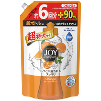 【アウトレット】ジョイコンパクト　JOY　オレンジピール成分入り　詰め替え　超特大　1050mL　食器用洗剤　P&G
