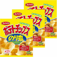 コイケヤ（湖池屋）　ポテトチップス　のり塩　Mサイズ　1セット（3袋）
