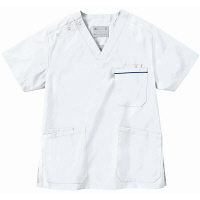 ミズノ ユナイト スクラブ（男女兼用） ホワイト 3L MZ0018 医療白衣 1枚（取寄品）