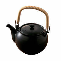 【アウトレット】たち吉　土瓶　黒マット オリジナル