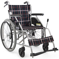 スーパーメイト アルミ製車椅子 ラクーナL 自走式 1台（直送品