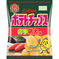 使用不可【アウトレット】【※税率要確認】カルビー　ポテトチップスのり明太味　1箱（75g×12袋入）