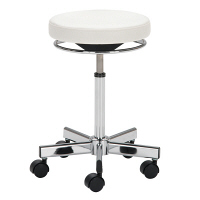 【軒先渡し】オリバー メディカルチェア 背無 脚掛無し ホワイト（直送品）