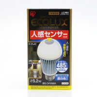 【アウトレット】アイリスオーヤマ　LED電球　人感センサー付　E26口金　485lm　40W相当　昼白色　LDA5N-H-S3　1個