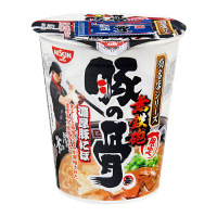 使用不可【アウトレット】【※税率要確認】日清食品　有名店シリーズ　無鉄砲×豚の骨　濃厚豚にぼ　1箱（12食入）