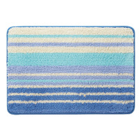 【アウトレット】マーナ さらりタッチバスマット ボーダー・ブルー S391B 1個