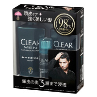 【数量限定】CLEAR　クリアフォーメン　シャンプー+コンディショナーポンプ　各350gポンプペア+ミニトニック40g付　ユニリーバ