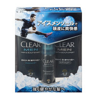 【数量限定】CLEAR　クリアフォーメン　アイスメンソール　シャンプー+コンディショナーポンプ　各350gポンプペア+ミニトニック40g付　ユニリーバ