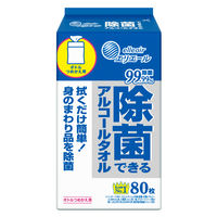 ウェットティッシュ アルコール除菌 詰替 80枚入 エリエール除菌できるアルコールタオル 大王製紙
